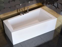 Wanna asymetryczna 160x90 cm Besco Intima 160 prawa #WAIT-160-NP biały