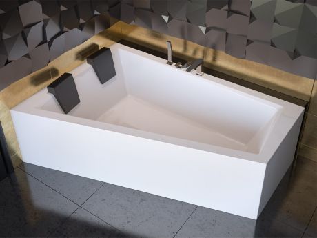 Przejdź do produktu Wanna asymetryczna 180x125 cm Besco Intima Duo #WAID-180-NL lewa