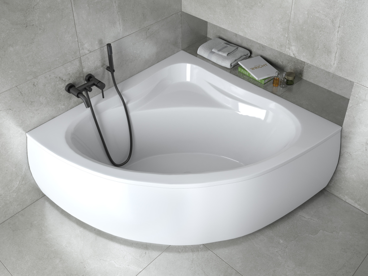 Wanna narożna symetryczna 120x120 cm Besco Mia #WAM-120-NS