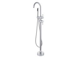 Bateria wannowa wolnostojąca 110 cm ze słuchawką prysznicową Besco Illusion II BW-III-CH chrom