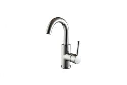Bateria umywalkowa stojąca 26 cm Besco Illusion BU-III-CH chrom