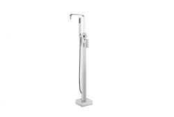 Bateria wannowa wolnostojąca 108 cm ze słuchawką prysznicową Besco Modern I BW-MI-CH