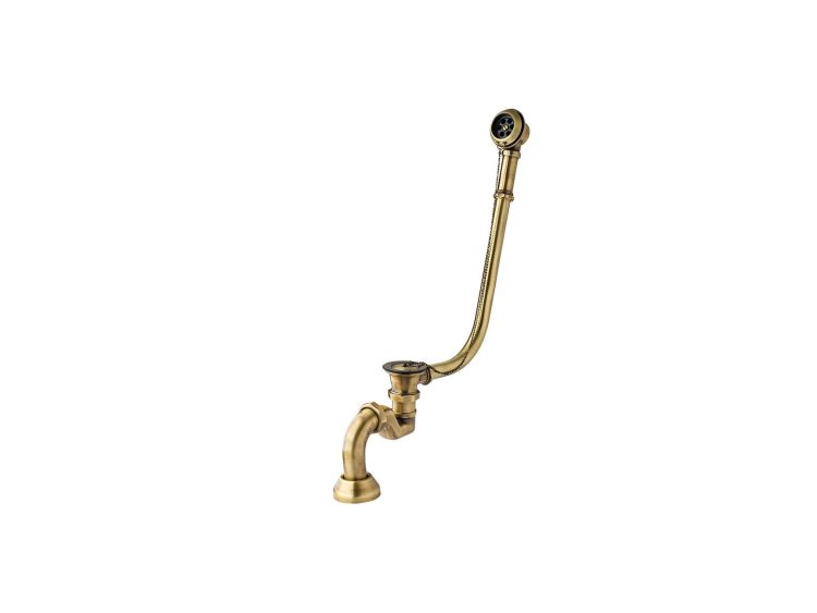 Syfon z przelewem Retro Besco SW-PRZ-CHR chrom