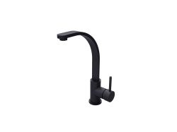 Bateria umywalkowa wysoka 34 cm Besco Decco I BU-DI-CZ czarny mat