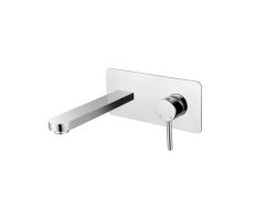 Bateria umywalkowa podtynkowa z wylewką Besco Decco BU-DS-CH chrom
