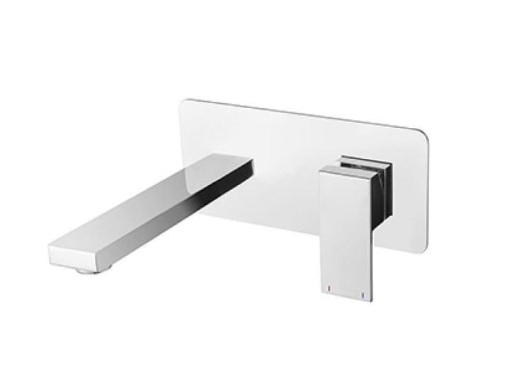 Bateria umywalkowa podtynkowa z wylewką Besco Modern/Varium BU-MVS-CH chrom