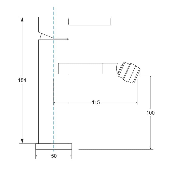 Bateria bidetowa 18,4 cm Besco Decco BB-D