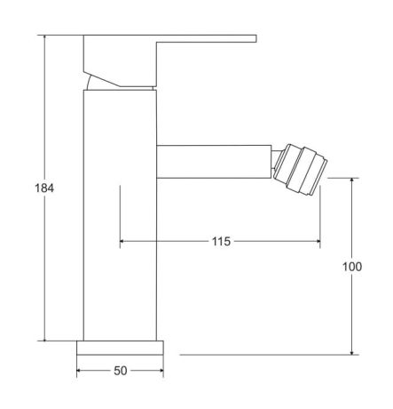 Przejdź do produktu Bateria bidetowa 18,4 cm Besco Modern/Varium BB-MV-CH chrom
