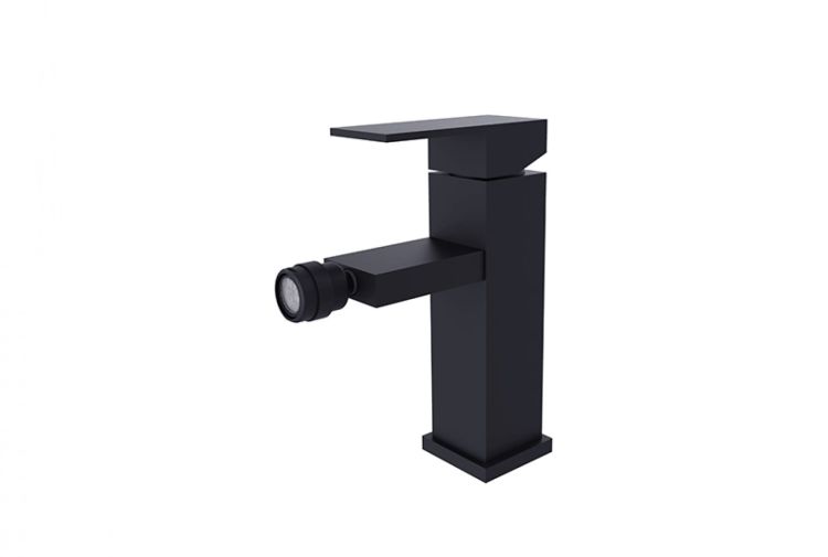 Bateria bidetowa 18,4 cm Besco Modern/Varium BB-MV-CZ czarny mat
