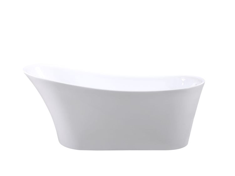 Wanna wolnostojąca akrylowa 170x72 cm z syfonem i przelewem Besco Calima #WAS-170-C biały połysk