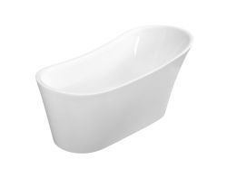 Wanna wolnostojąca akrylowa 170x72 cm z syfonem i przelewem Besco Calima #WAS-170-C biały połysk