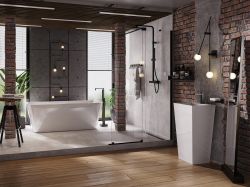 Wanna wolnostojąca akrylowa 160x80 cm z syfonem i przelewem Besco Evita #WAS-160-E biały połysk