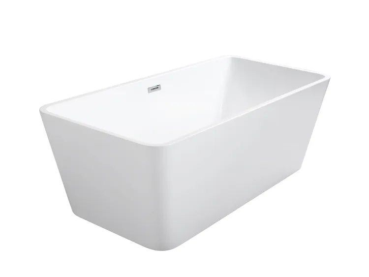 Wanna wolnostojąca akrylowa 160x80 cm z syfonem i przelewem Besco Evita #WAS-160-E biały połysk