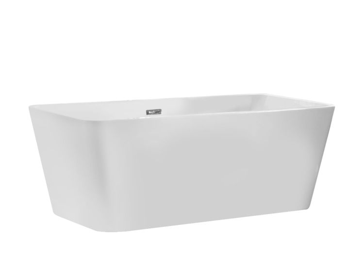 Wanna wolnostojąca akrylowa 160x80 cm z syfonem i przelewem Besco Evita #WAS-160-E biały połysk
