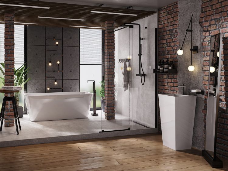 Wanna wolnostojąca akrylowa 160x80 cm z syfonem i przelewem Besco Evita #WAS-160-E biały połysk