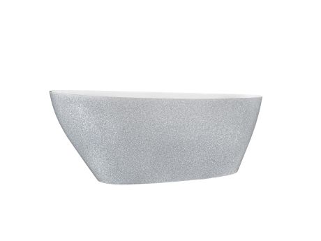 Przejdź do produktu Wanna wolnostojąca 160x70 cm z klik-klakiem chrom Besco Goya Glam #WMD-160-GS srebrna