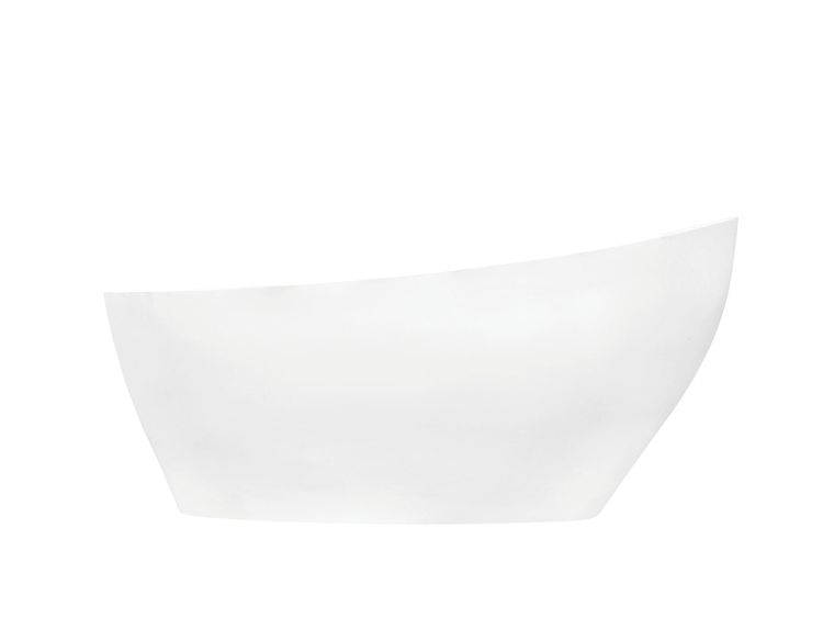 Wanna wolnostojąca 165x70 cm z klik-klakiem chrom Besco Keya #WMD-165-K biały