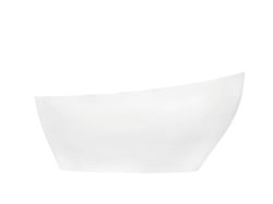 Wanna wolnostojąca 165x70 cm z klik-klakiem chrom Besco Keya #WMD-165-K biały