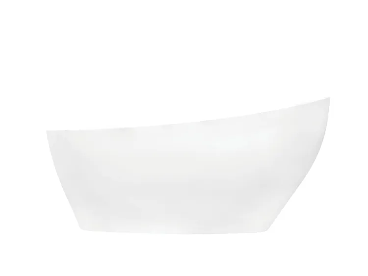 Wanna wolnostojąca 165x70 cm z klik-klakiem chrom Besco Keya #WMD-165-K biały