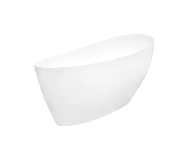 Wanna wolnostojąca 165x70 cm z klik-klakiem chrom Besco Keya #WMD-165-K biały