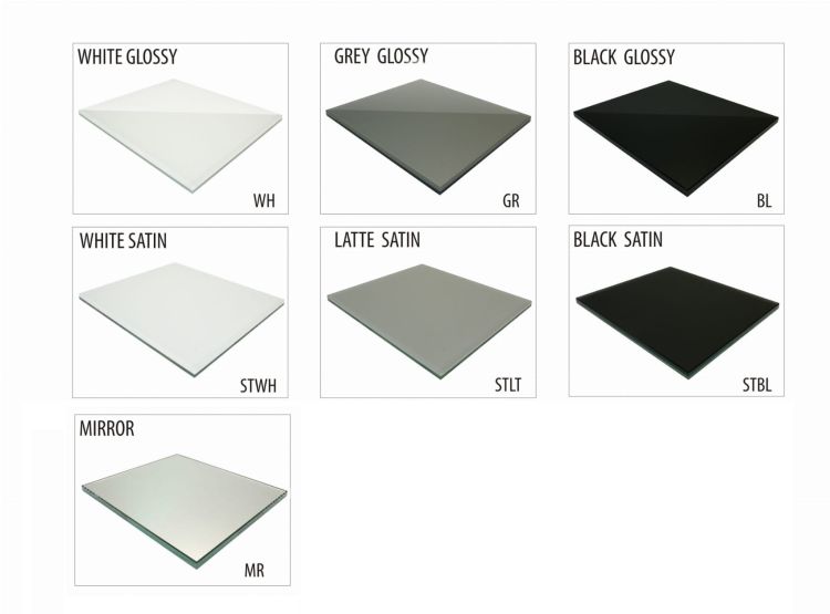 Rodzaj i kolor szkła do wyboru