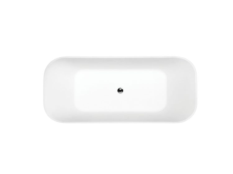 Złota wanna wolnostojąca 160x70 cm klik-klak chrom Besco Assos S-Line Glam #WMD-160-ALZ połyskujący złoty