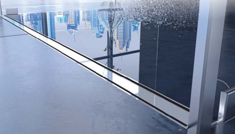 Odpływ liniowy 20 cm dwustronny ze stali nierdzewnej z zaworem antyzapachowym Bonomini Canalissima 6825KX20S satyna