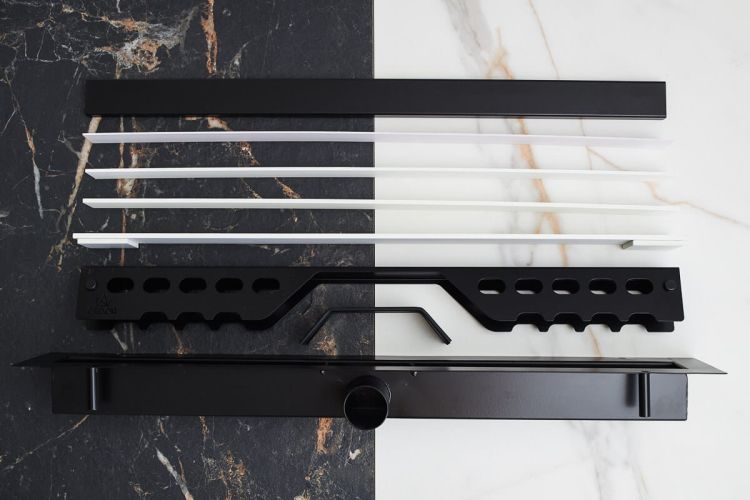 Odpływ liniowy 50 cm super niski Cedor Line Pro PROLIN-SOFBLADES-50 czarny