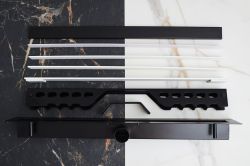 Odpływ liniowy 60 cm super niski CEDOR Line Pro PROLIN-SOFBLADES-60 czarny