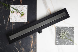 Odpływ liniowy 70 cm super niski Cedor Line PROLIN-CHRGRADES-70 grafit połysk
