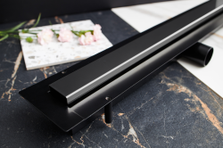 Odpływ liniowy 70 cm super niski Cedor Line PROLIN-CHRGRADES-70 grafit połysk