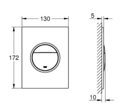 Przejdź do produktu Złoty przycisk spłukujący Grohe Nova Cosmopolitan S cool sunrise 37601GL0