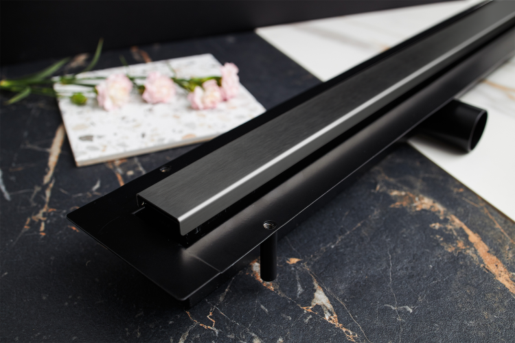 Odpływ liniowy 70 cm super niski Cedor Line PROLIN-BRUGRADES-70 grafit mat