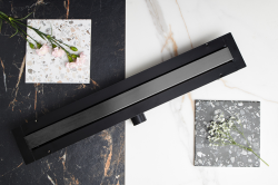 Odpływ liniowy 80 cm super niski Cedor Line PROLIN-BRUGRADES-80 grafit mat