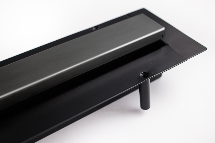 Odpływ liniowy 90 cm super niski Cedor Line PROLIN-BRUGRADES-90 grafit mat