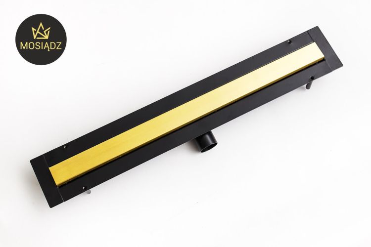 Odpływ liniowy 90 cm super niski Cedor Line PROLIN-BRUBRADES-90 złoty mat