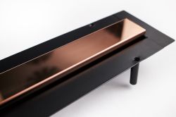 Odpływ liniowy 120 cm super niski Cedor Line PROLIN-CHRROSDES-120 różowe złoto