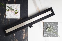 Odpływ liniowy 100 cm super niski Cedor Line PROLIN-BRUSTEDES-100 stal szczotkowane