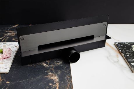 Przejdź do produktu Odpływ ścienny 90 cm super niski Cedor Wall Pro PROWAL-BRUGRADES-90 grafit szczotkowany