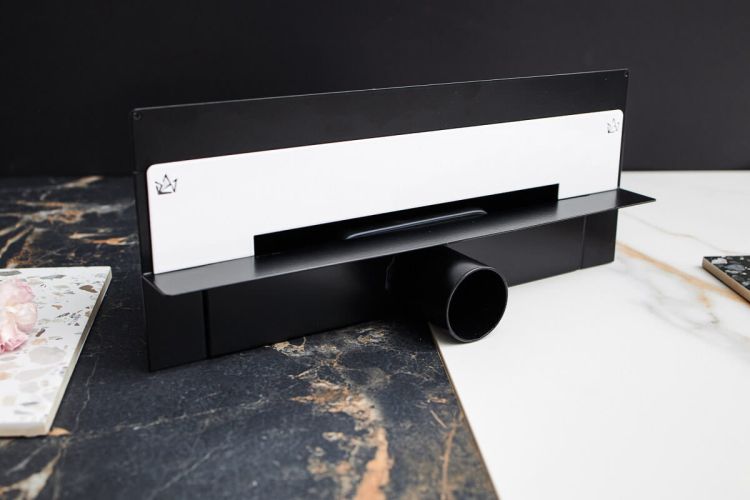 Odpływ ścienny 90 cm super niski Cedor Wall Pro PROWAL-GLOWHIDES-90 biały połysk