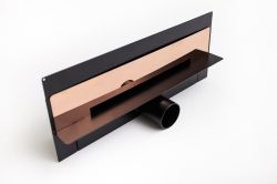 Odpływ ścienny 60 cm super niski Cedor Wall Pro PROWAL-CHRROSDES-60 różowe złoto