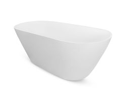 Wanna wolnostojąca narożna 160x68 cm klik-klak chrom czyszczony od góry Besco Moya #WMD-160-MKC biała