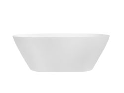 Wanna wolnostojąca narożna 160x68 cm klik-klak biały Besco Moya #WMMB-160MKW biały mat
