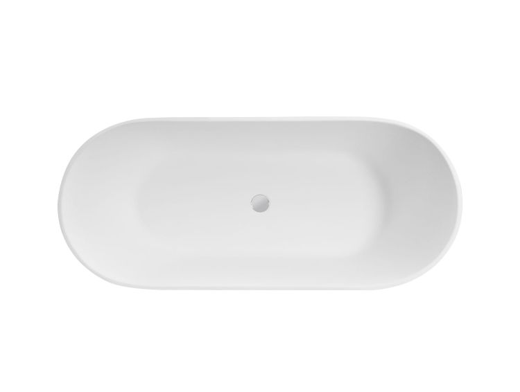 Złota wanna wolnostojąca 160x70 cm klik-klak chrom Besco Moya Glam #WMD-160-MZ