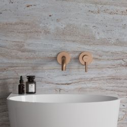 Bateria umywalkowa podtynkowa 2-otworowa miedziana Omnires Y1215HCPB