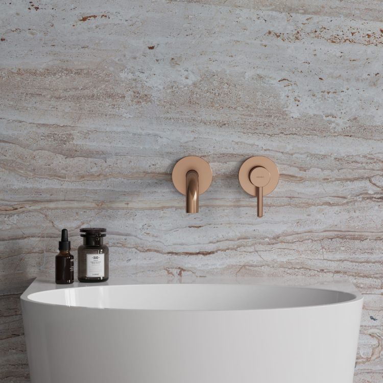 Bateria umywalkowa podtynkowa 2-otworowa miedziana Omnires Y1215HCPB