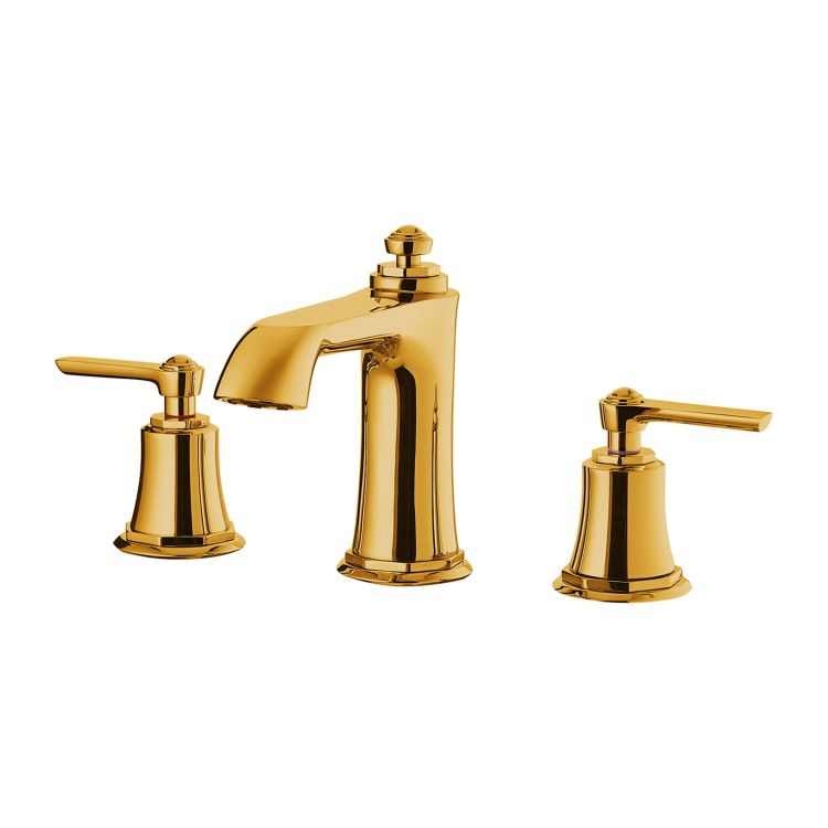 Bateria umywalkowa 3-otworowa Retro złota Omnires Armance AM5214GL