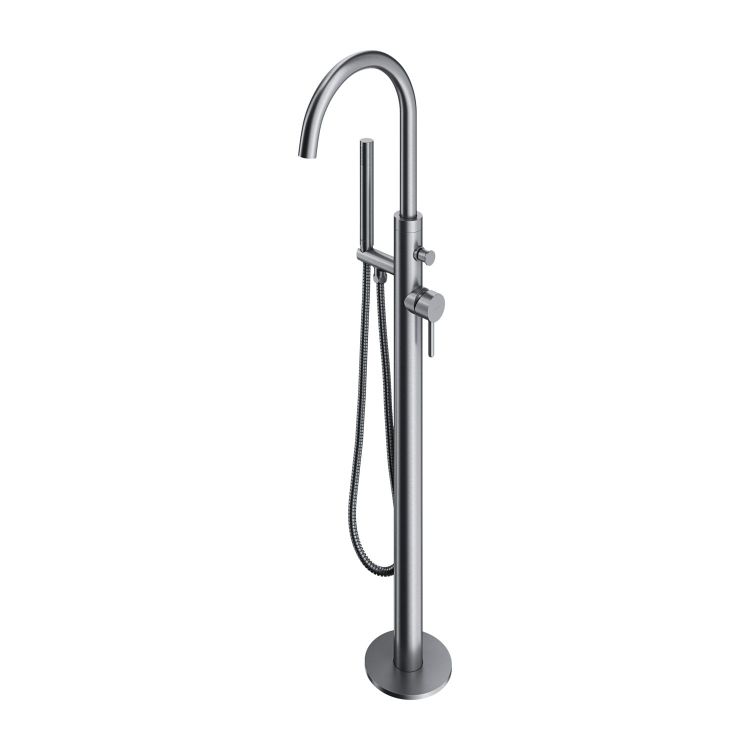 Bateria wannowa wolnostojąca 112 cm Omnires Y1233NI nikiel