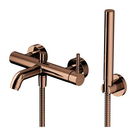 Przejdź do produktu Bateria wannowa ścienna ze słuchawką prysznicową Omnires Y1231CP miedziany