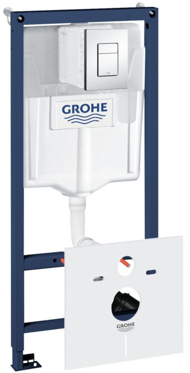 Zestaw instalacyjny Rapid SL 5w1 ze spłuczką do WC i przyciskiem spłukującym Skate Cosmopolitan